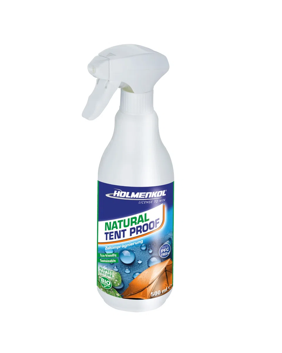 Holmenkol Natural Tent Proof 500ml - Biologisch abbaubares Imprägnierspray für Zelt & Outdoor-Textilien, Wasser- und schmutzabweisende Wirkung, Ideal für Planen, Markisen, Sonnensegel und Rucksäcke