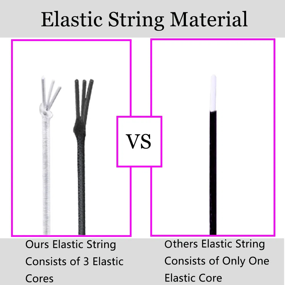 4 Rolls 1 mm Elastic String for Bracelets, Elastic String Bracelets, Elastic Cord Thread, Jewelry Stretchy Bracelet, Beadi.
