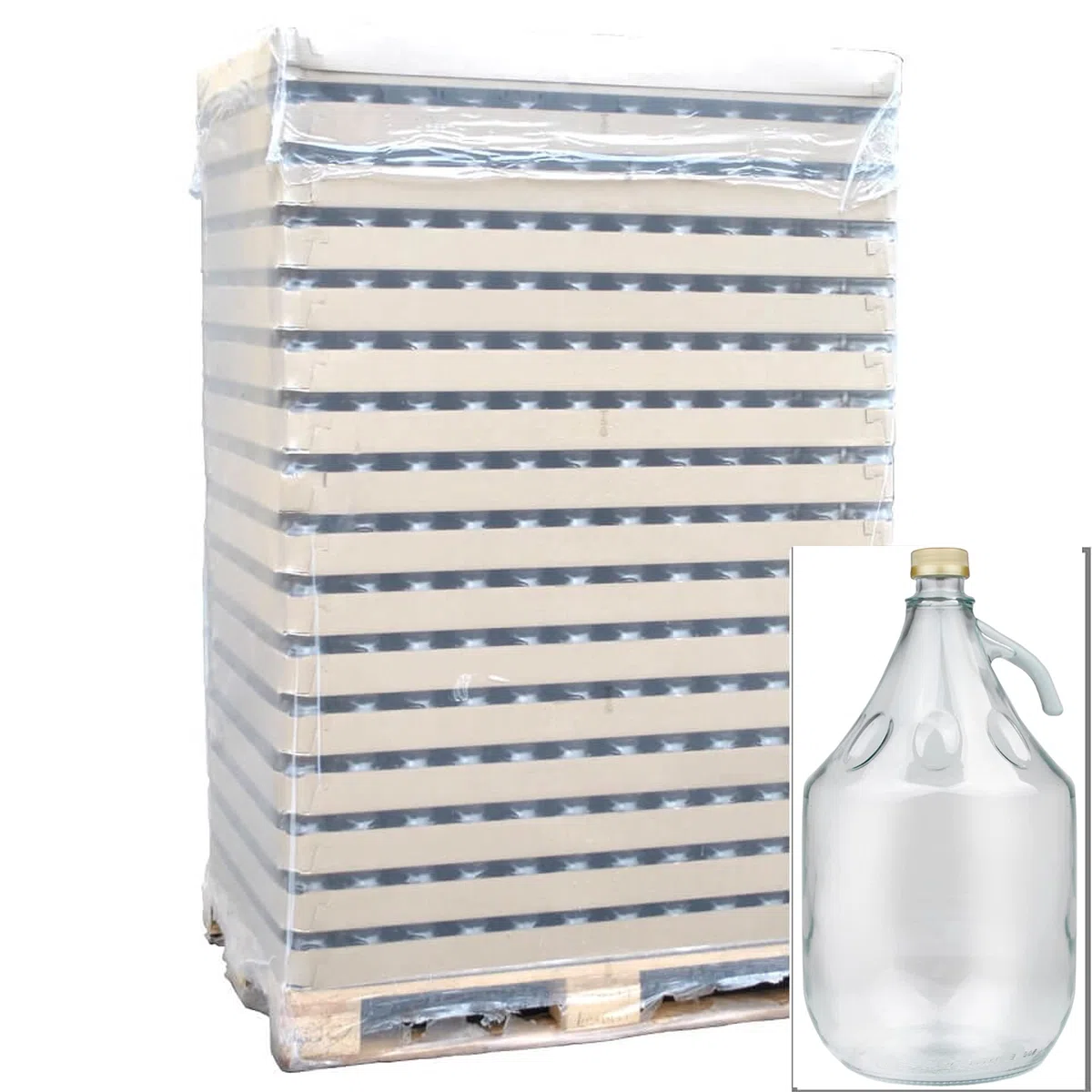 lilawelt24 2X 5L Flasche mit Schraubverschluß + Schwefelpulver GLASBALLON Weinballon GÄRBALLON GLASFLASCHE Flasche Gallone Leere Glasflasche zum Befüllen