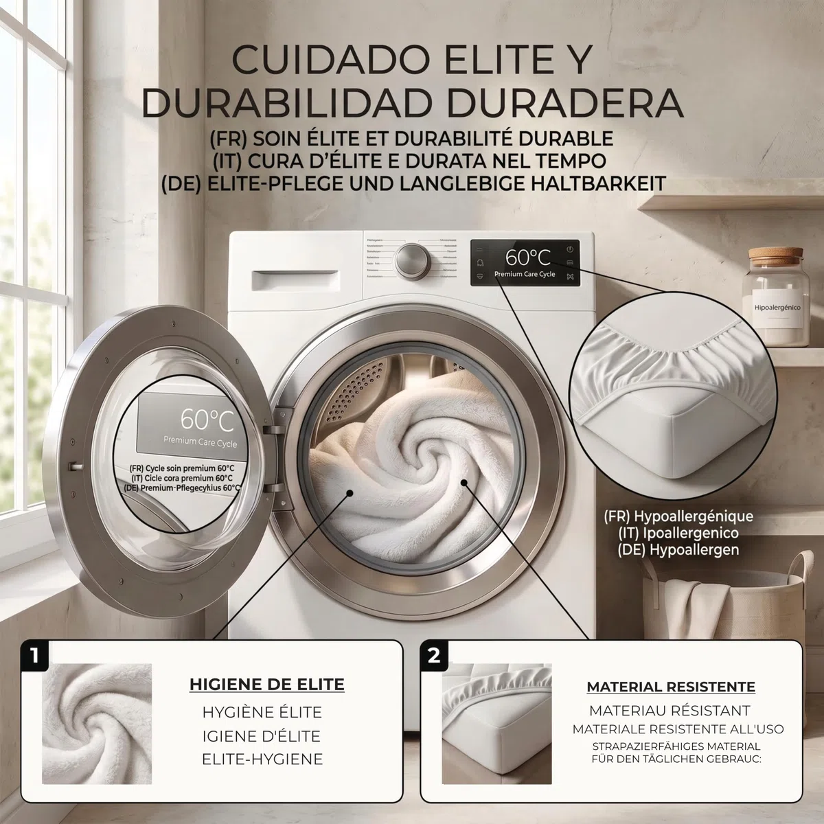 Degrees Home – Wasserdichter Matratzenschoner mit Rundumgummi – Atmungsaktive Matratzenauflage, Milbenhemmend & Oeko-Tex Zertifiziert – Für Matratzen 80x190/200 cm