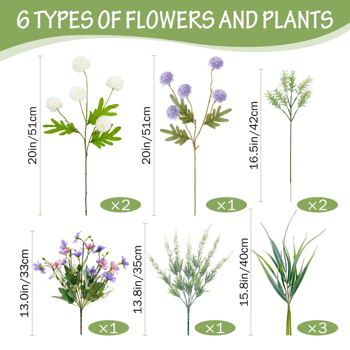 YMIFEEY Kunstblumen wie Echt Künstliche Blumen Frühling Wildblume Blumenstrauß Künstlich Seidenblumen Fake Blumen Pflanzen Zweige Deko Artificial Flowers für Zimmer Tisch Draußen, Als Geschenk (Lila)