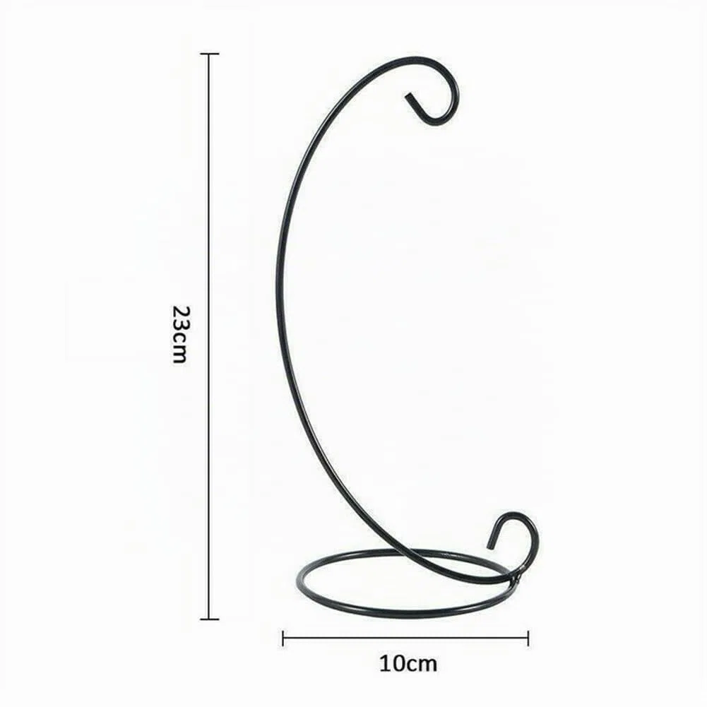 Ornament Ausstellungsstand Halter Glaskugel 10 Stück Ornament Ständer Hängende Glasball Präsentations Ständer Metall Halter Eisen Haken Halters Rack für Hochzeit Handwerk Weihnachten Dekor