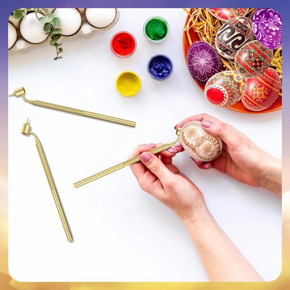 Set mit 3 Heißwachs-Zeichenstiften, Geeignet für Dekorative Künste für Ostereier, Pysanky-Zubehör