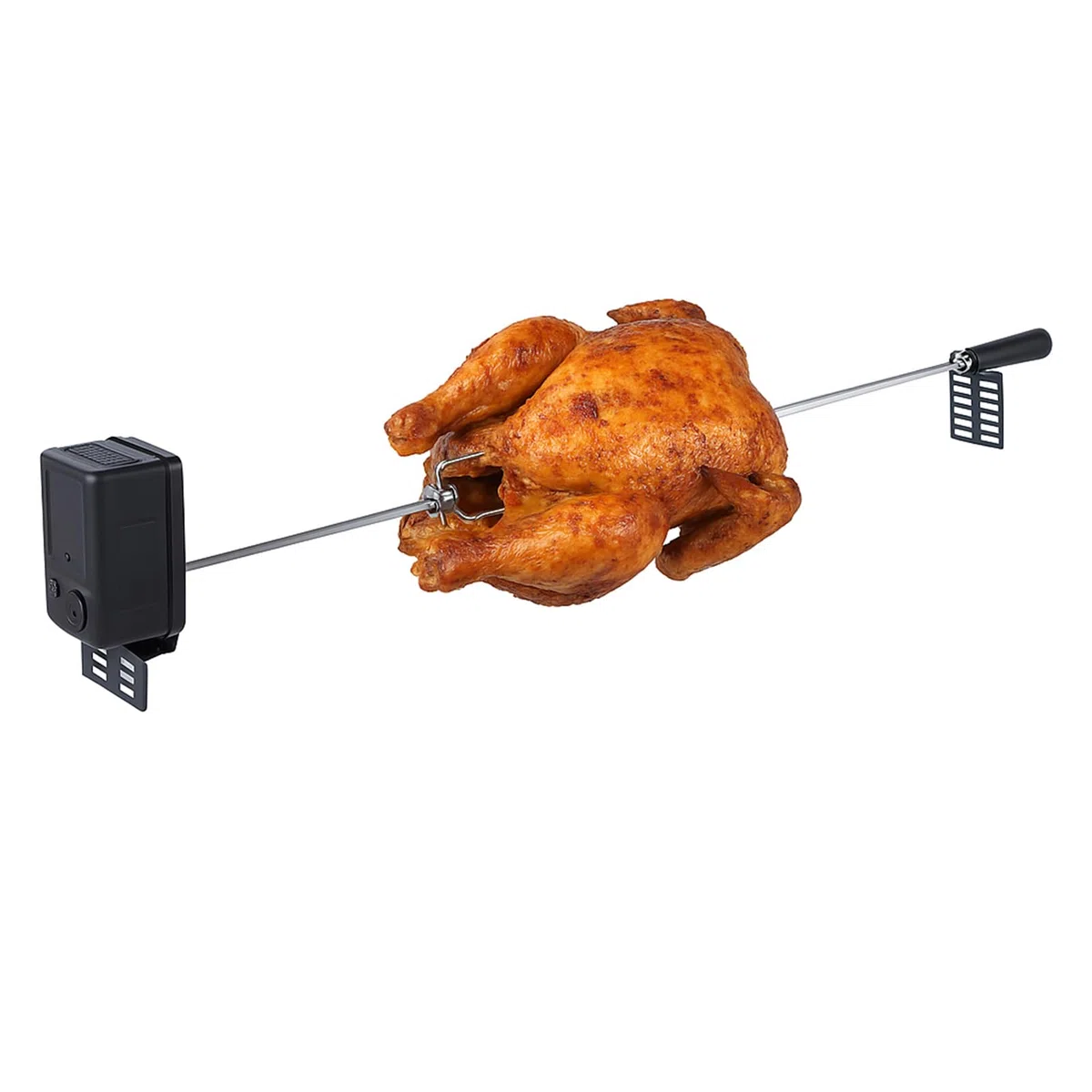 LICAEVEY Universal Rotisserie Grill Kit, Rotisserie -Kit mit 304 Edelstahl -Spuckstäben, Fleischkrallen und Elektrische Stromquelle, Ladungskapazität 15 Kg Lebensmittel
