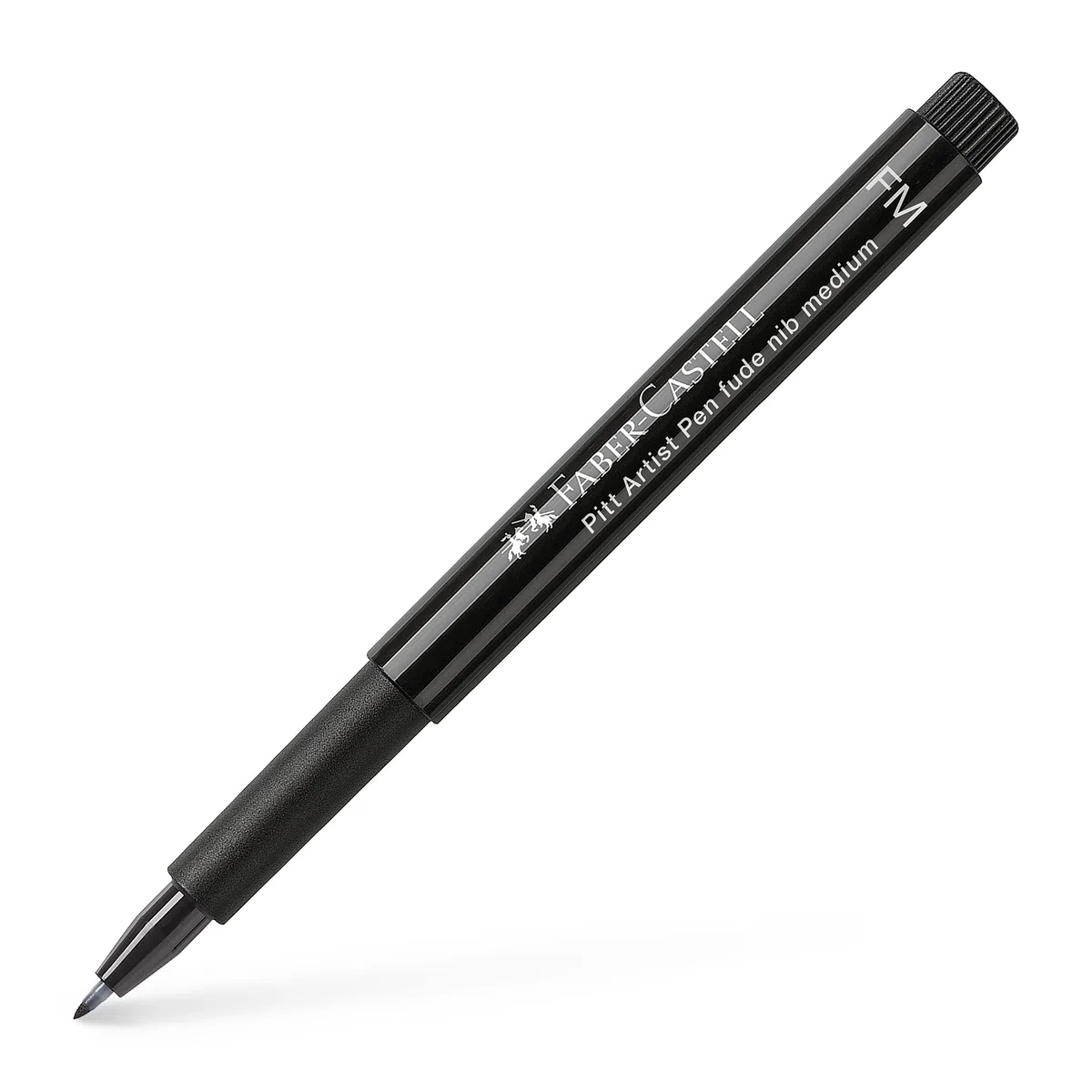 Faber-Castell - Pitt Artist Pen Spitzenset Black, 6 Tuschestifte | Wasserfeste und lichtbeständige Zeichentusche mit verschiedenen Spitzen