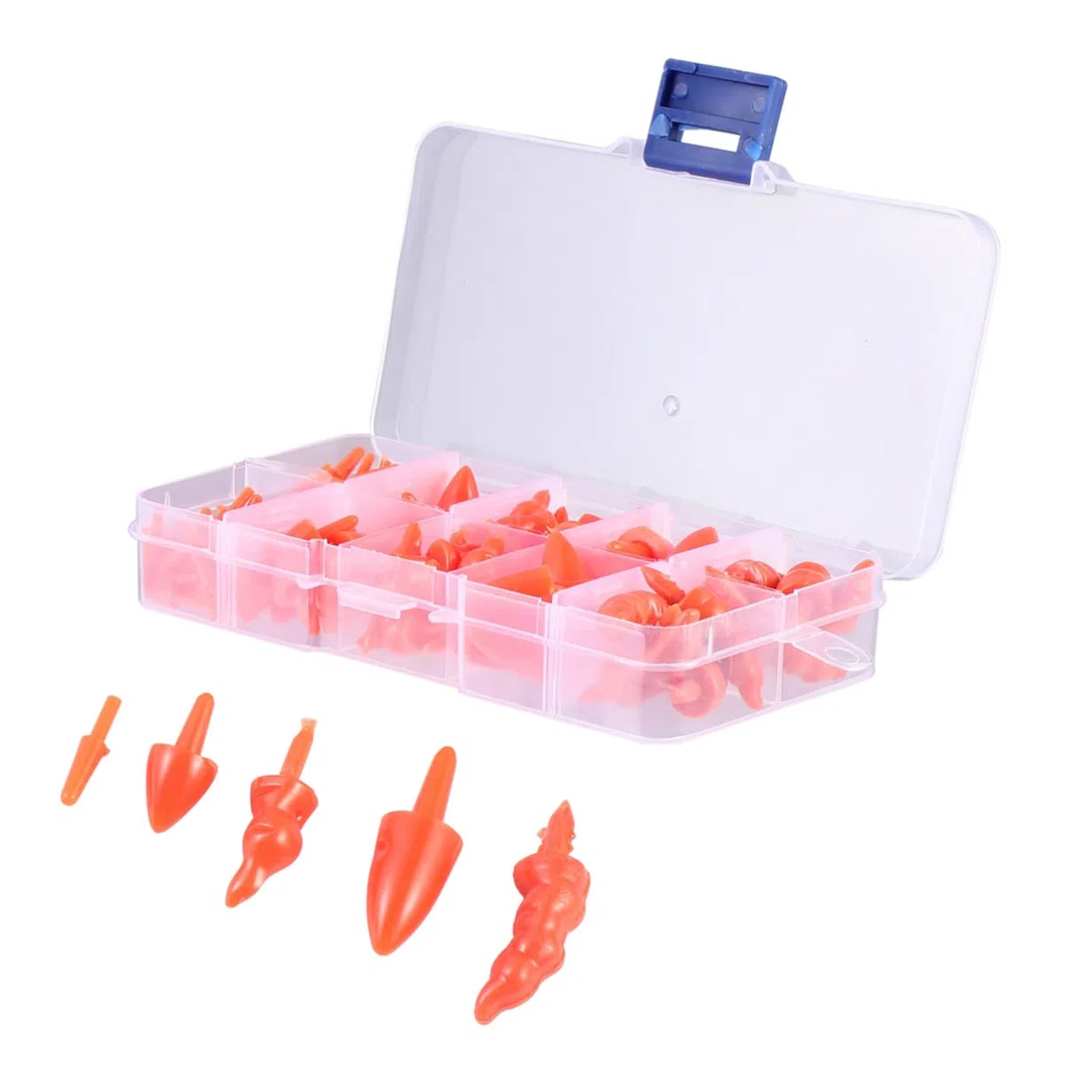 Artibetter 1 Box Mini Schneemann Nase Kunststoff Rote Nase DIY Ornament Weihnachtsdekoration Handwerk für Weihnachtsmann Nasen