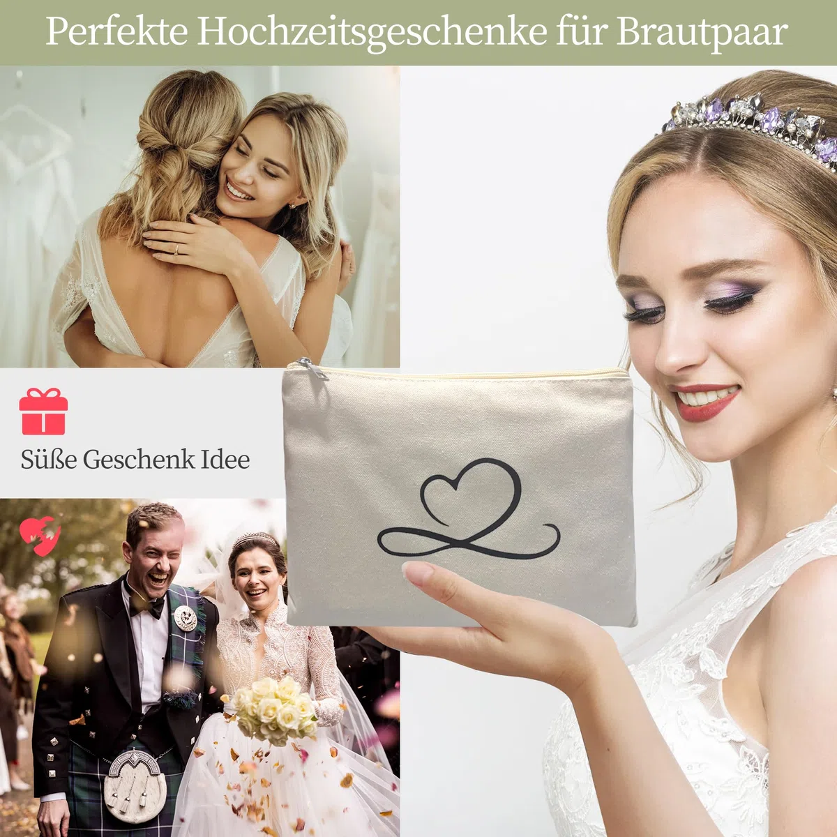 Hochzeitsgeschenke für Brautpaar,Hochzeitsherz zum Ausschneiden,Hochzeitslaken mit Aufbewahrungstasche,Herz zum Ausschneiden Hochzeit Geschenke,Eukalyptus Deko,Standesamt Überraschung, Hochzeitsspiele