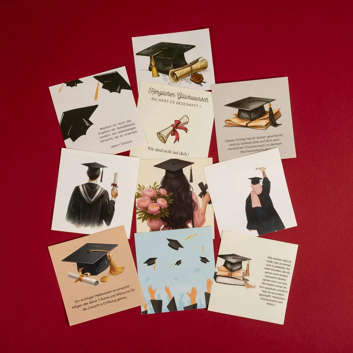 Explosionsbox – Abschluss Geschenk, Geschenkbox Abitur, Abi Bachelor Master Uni Schulabschluss Geschenke, Überraschungsbox, Doktorhut, Graduiertenhut, Geldgeschenk, Graduation Deko, Suprise Box