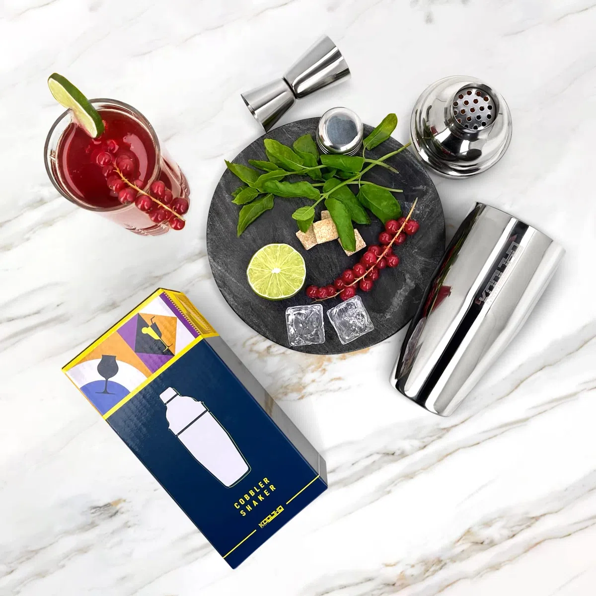 Cobbler Shaker Cocktail Messbecher cl, Profi Cocktailshaker Edelstahl Einzeln, Alkohol Messbecher mit Skala 2cl 4cl für Anfänger Barkeeper, Cocktails Utensilien für Bartender, Rostfrei Drink Zubehör