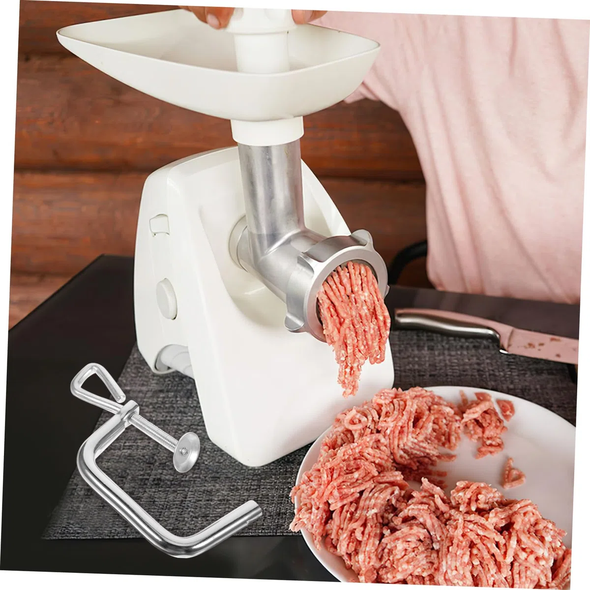 Ciieeo Universeller Pasta Maker Fixierclip 6.10X2.76X0.39In Metallklemme Zur Stabilen Befestigung Von Nudelmaschinen Ersatzteil Für Küche Und Haushalt