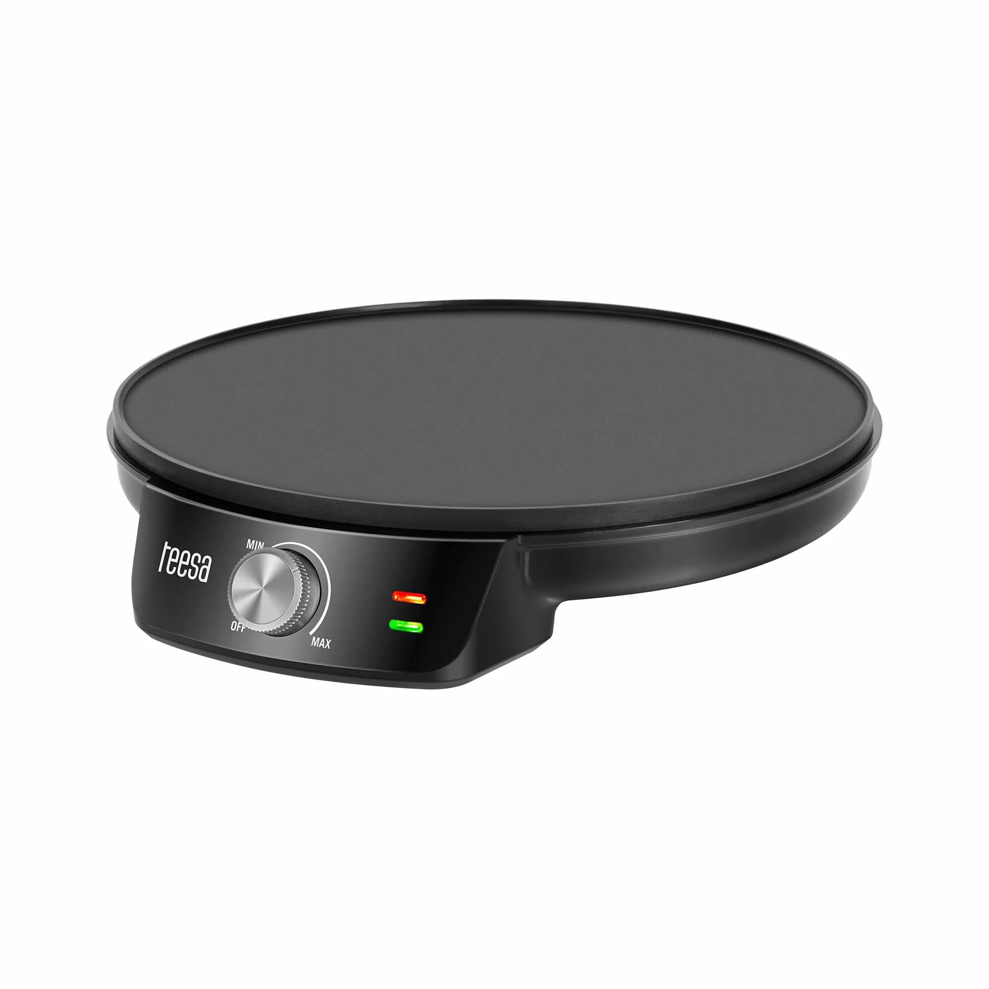 Teesa Pfannkuchenpfanne Elektrische Pfannkuchenpfanne 30 cm 1200 W Temperaturregelung TSA3235