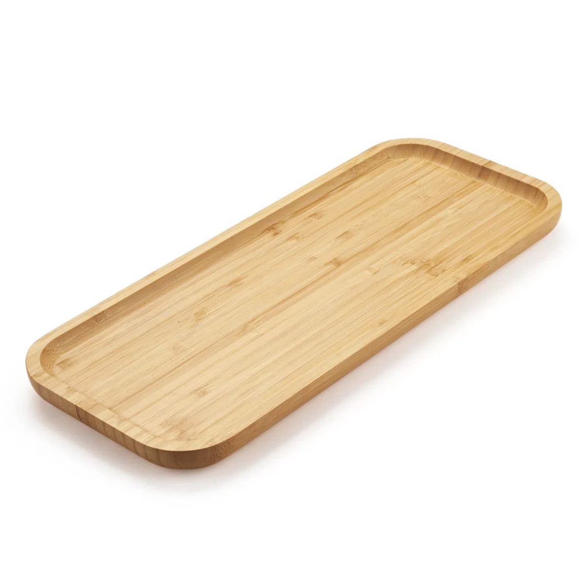 YANGQIHOME Bambus Badezimmertablett, Schminktisch Tablett, Serviertablett Holz, Toilettentank Tablett, Tischtablett, Kosmetik Tablett Organizer, 36 x 15 x 2 cm