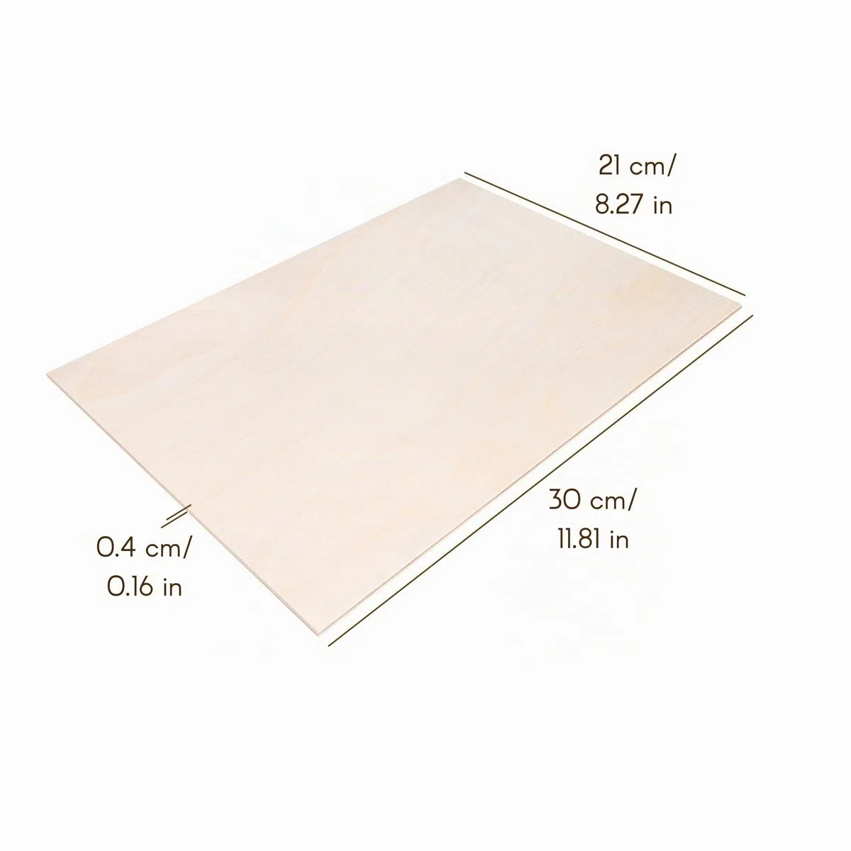 Creative Deco 10 x A4 Sperrholzplatte 4mm | 300 x 210 (+/- 2) mm | Birkensperrholz Dünne holz-Zuschnitte | Perfektes Blatt für Laubsäge, Brandmalerei, Laserschnitt, CNC Router, Durchbrochenes
