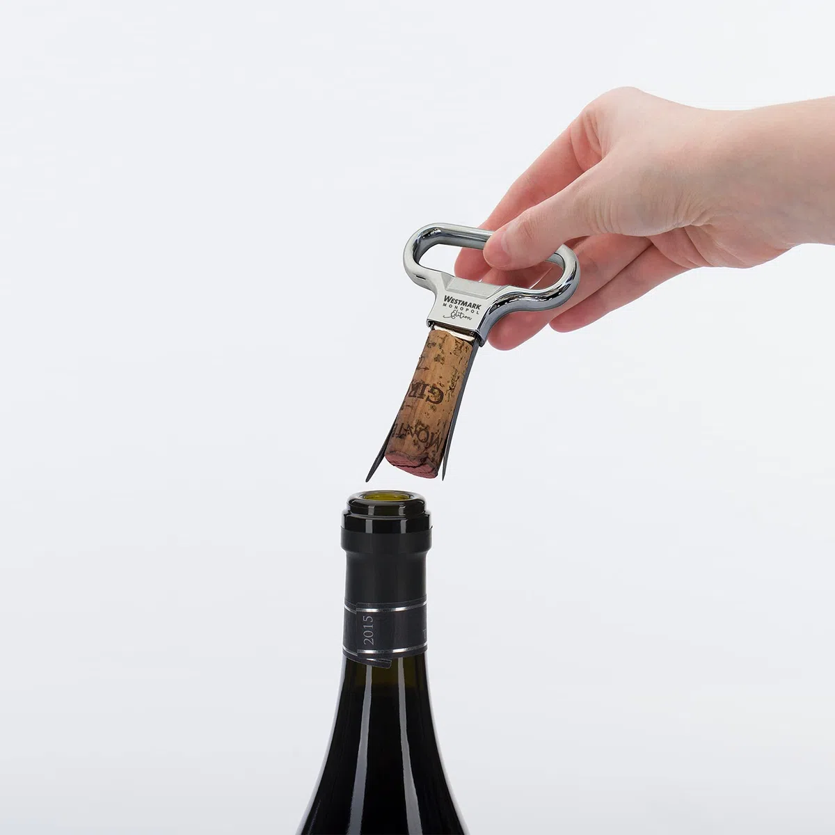 Westmark Wein-Set, 6tlg., 1 Ent-/Verkorker mit Kapselheber Ah-So, Monopol Edition + 5 Weinausgießer Safety, Stahl/Zink-Druckguss/PET, Verchromt/Silber/Schwarz, 628533E6