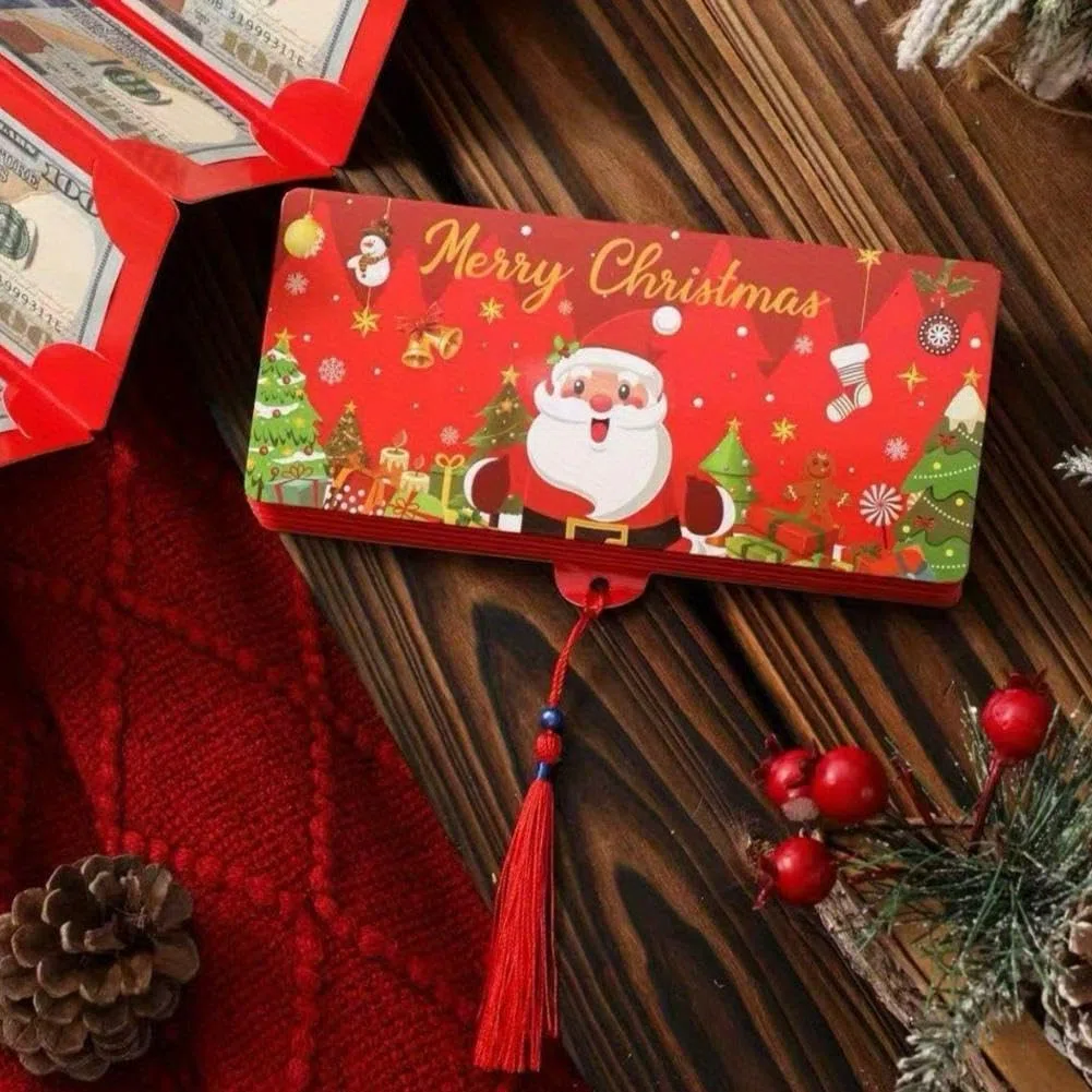 Generisch Weihnachtsüberraschungs-Geldhalter – Weihnachtsgeld- oder Geschenkkartenhalter mit Umschlägen, Überraschungs, Geldkarten mit Umschlägen, für Bargeld, Auto, Weihnachtsgeschen