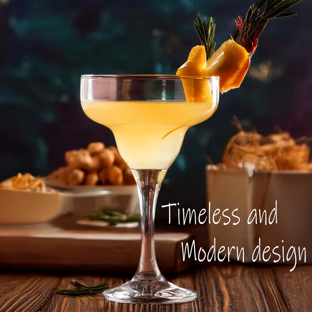 Margarita Gläser (300 ml/10,1 oz), Cocktailgläser, Martini, Espresso-Gläser aus Kristall, Langstielglas (2 Stück (300 ml))