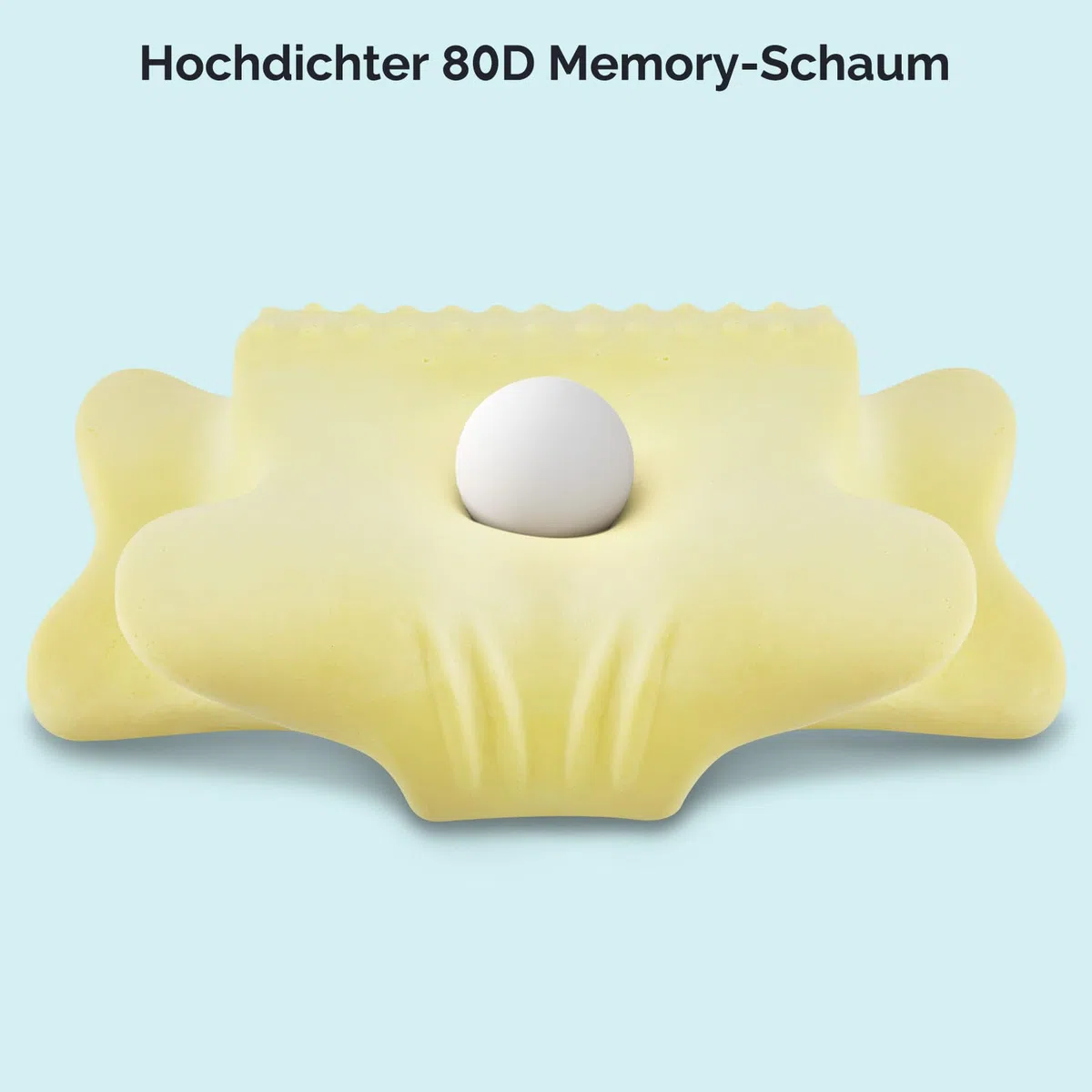 Nackenkissen Bücherkissen Kopfkissen, Memory Foam Kissen Ergonomisches Kopfkissen, Nackenstützkissen für Seitenschläfer, Rücken und Bauchschläfer