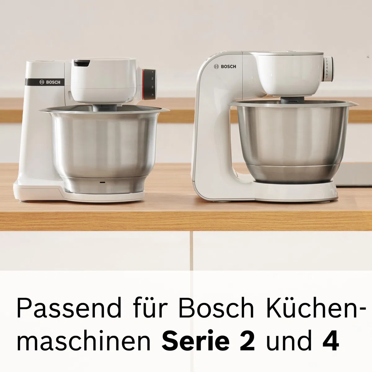 Bosch Asia-Gemüse-Scheibe MUZ45AG1, Zubehör passend für Küchenmaschine Serie 4, Serie 2, MUM4 für feine Gemüsestreifen, Durchlaufschnitzler notwendig, robust, Edelstahl, spülmaschinenfest