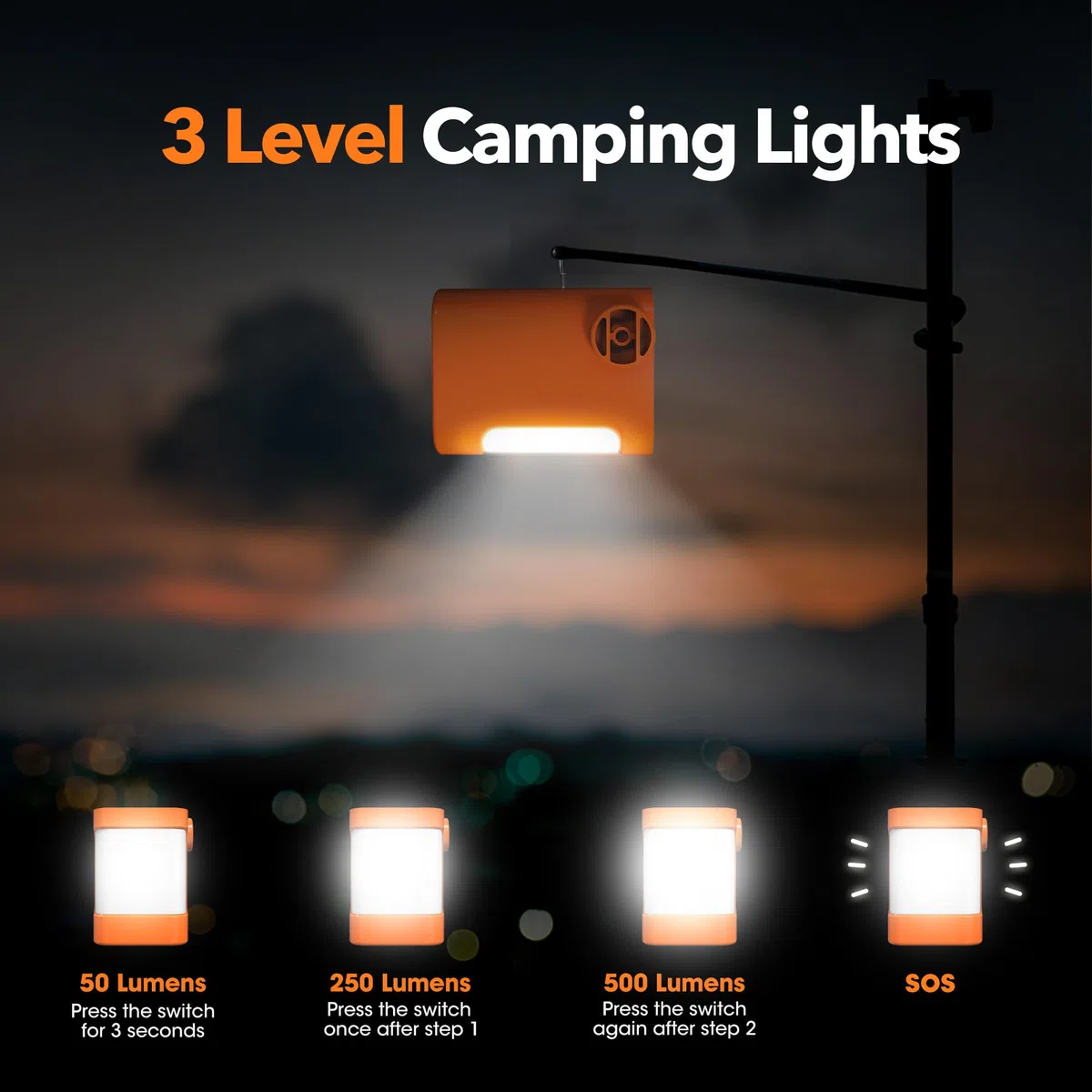 Tragbare Luftpumpe mit 3600 mAh Akku, 5 kPa GIGA Pumpe 5 Luftpumpe für aufblasbare Gegenstände, wiederaufladbare Pumpe, schnelles Aufblasen der Luft für Luftmatratze mit Campinglicht,