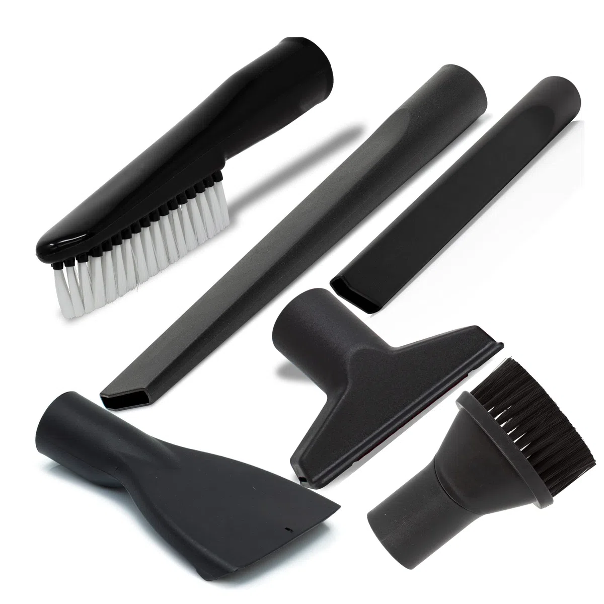FixedByU Staubsauger Düsen Set mit Saugbürste Polsterdüse Matratzendüse Fugendüse lang und kurz unviersal für Staubsauger Mehrzwecksauger Nass Trockensauger mit 35mm Durchmesser