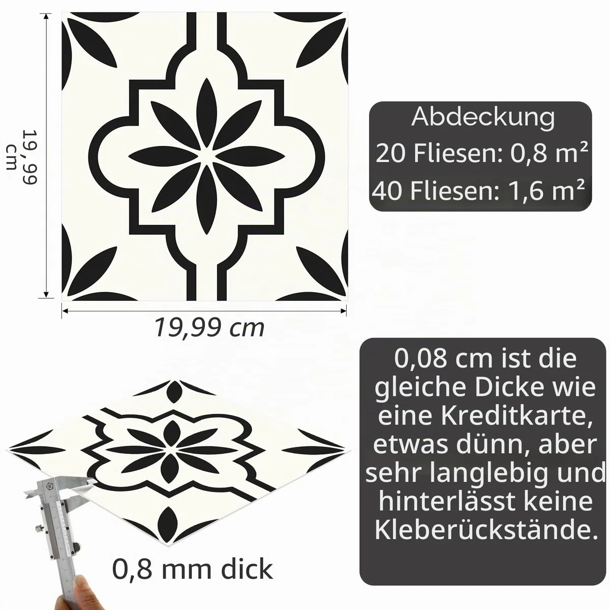 MORCART 20 Stück Bodenfliesen zum Abziehen und Aufkleben, 20x20 cm wasserdicht DIY-Bodenbelag für Badezimmer Küche Kamin Haustierhaus Treppen Schlafzimmer Grün Weiß