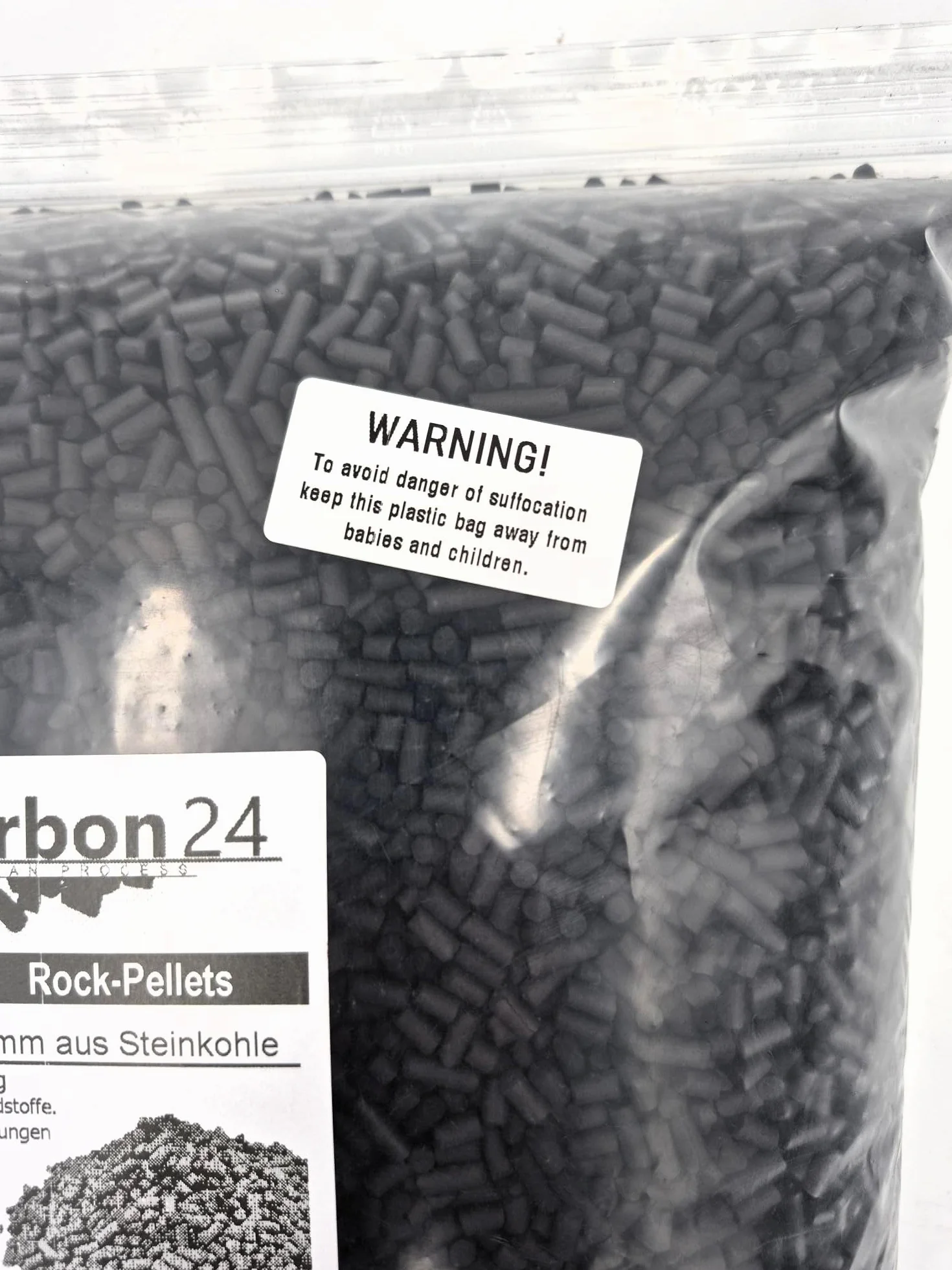 Klima-Aktivkohle Steinkohle-Pellets Ø4mm (1L | 0,5Kg) | Mehrfach entstaubt und für Luftfilter-Anwendungen optimiert