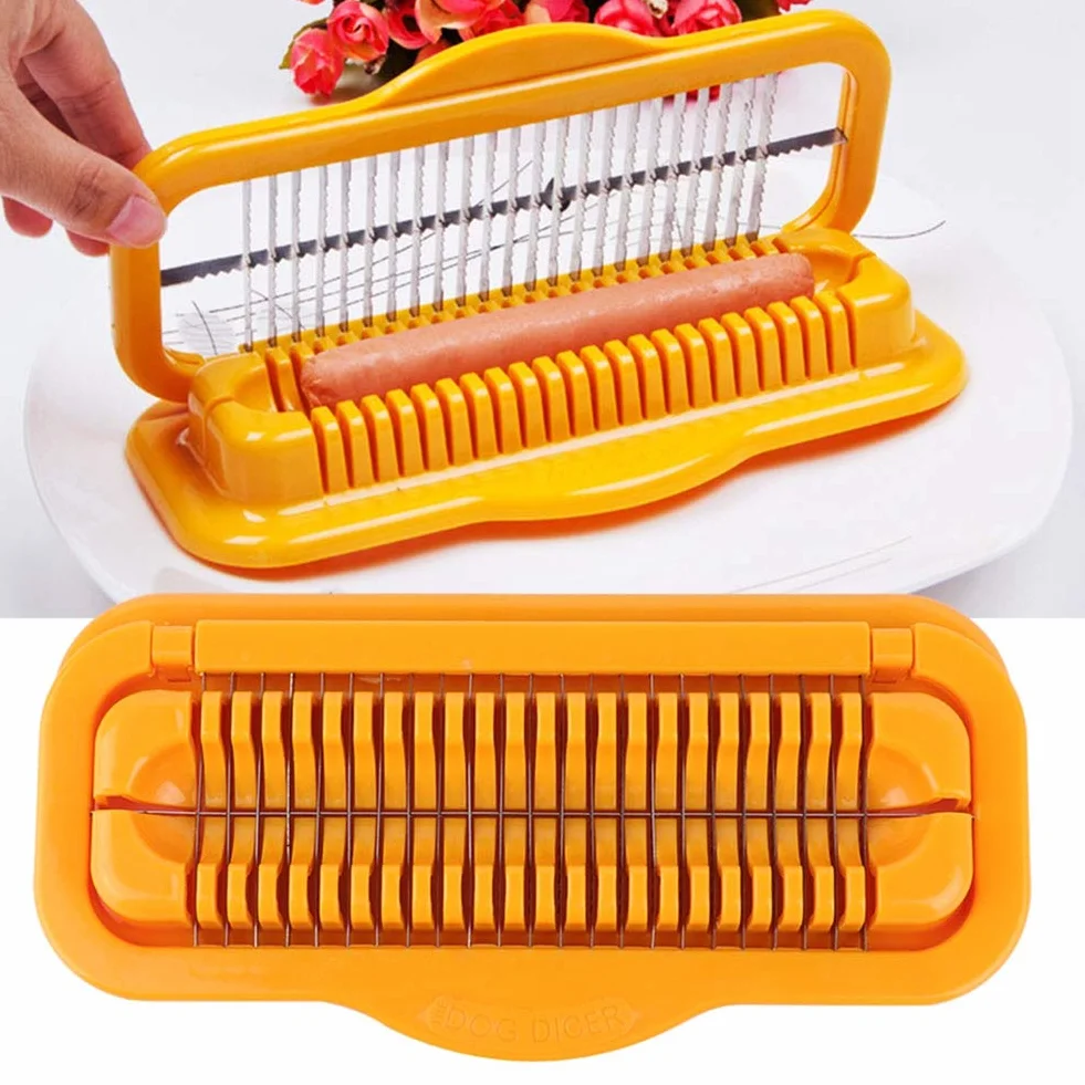 Wuschn Currywu,Wuschn,Currywuschn,Hotdog Cutter,Hot Dog Cutter er,Hot Dog Gadgets 1 Stück Multifunktionr Hot Dog Wuschn Sn Bananensch Küchenwerkzeug