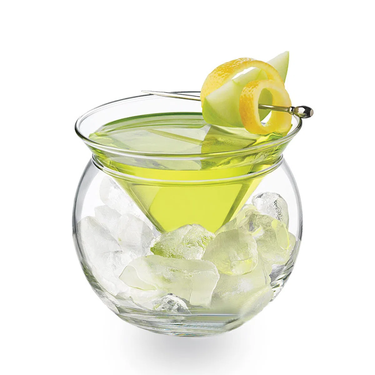 Martini-Gläser-Set, 2 Stück, Martini-Glas, Universal-Martini, Likör-Cocktail-Kühler, Kaviar-Kühler aus Glas, Kristallklares Cocktailglas für Bar, Party, Hochzeit(260 ml)