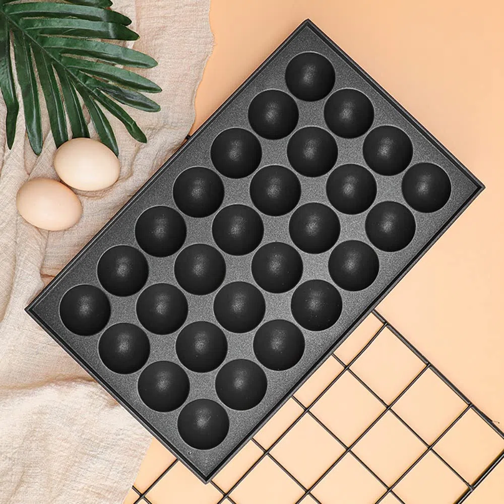 Takoyaki-Platte mit 28 Löchern, 4 cm, antihaftbeschichtet, für das Kochen zu Hause, Takoyaki Takoyaki-Platte, nur Takoyaki-Aluminiumplatten
