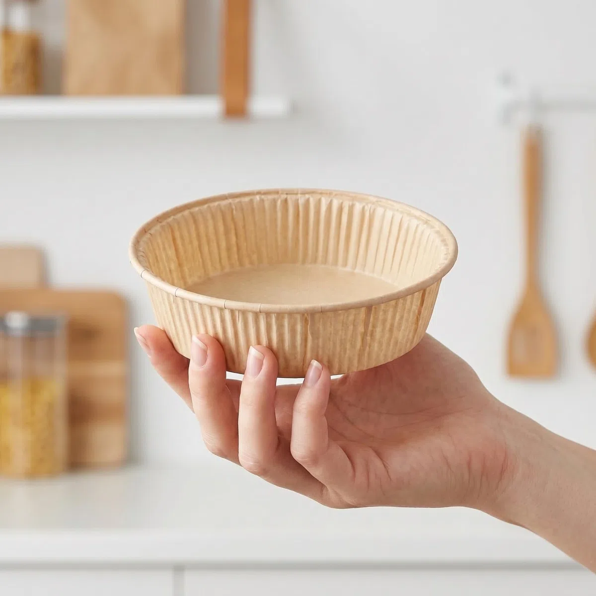 Galpada 100 Mini-Tarteformen Aus Pergamentpapier Fettabweisend Und Antihaftbeschichtet Runde Kleine Kuchenformen 4.33X3.62X0.91In FüR Backofen Und Mikrowelle Ideal FüR TöRtchen Quiches Desserts