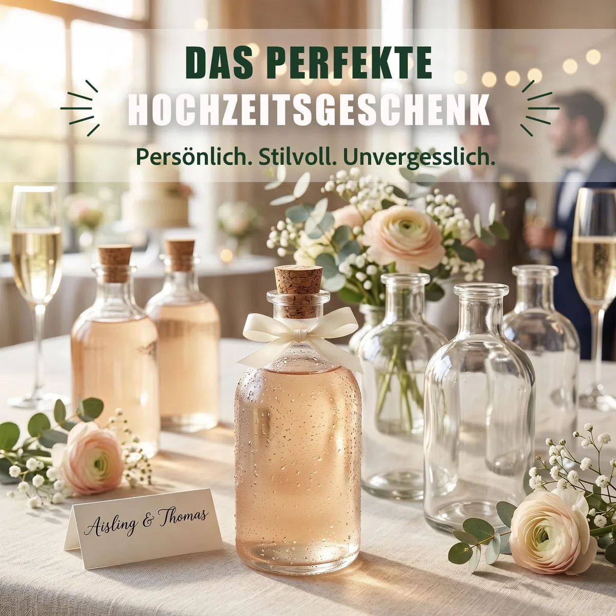 24 Glasflaschen 250ml Leere Likörflaschen 250 ml Apothekerflasche 0,25l mit Spitzkorken zum Befüllen Kleine Glas Flasche Korken Likör Schnaps Öl Essig Geschenk Weihnachten