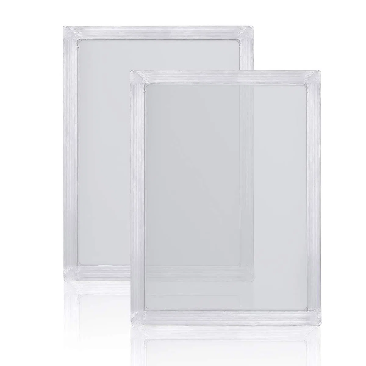 Siebdruckrahmen aus Aluminium mit 43T/110 weißem Netz, für Siebdruck, 25,4 x 35,6 cm, 2 Stück