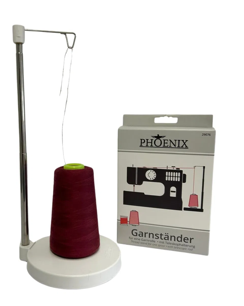 Phönix Garnständer Spulenhalter Garnrollenhalter für Stickerei, Nähen, Quilten Nähmaschine Stabile Konstruktion für 1 Kone