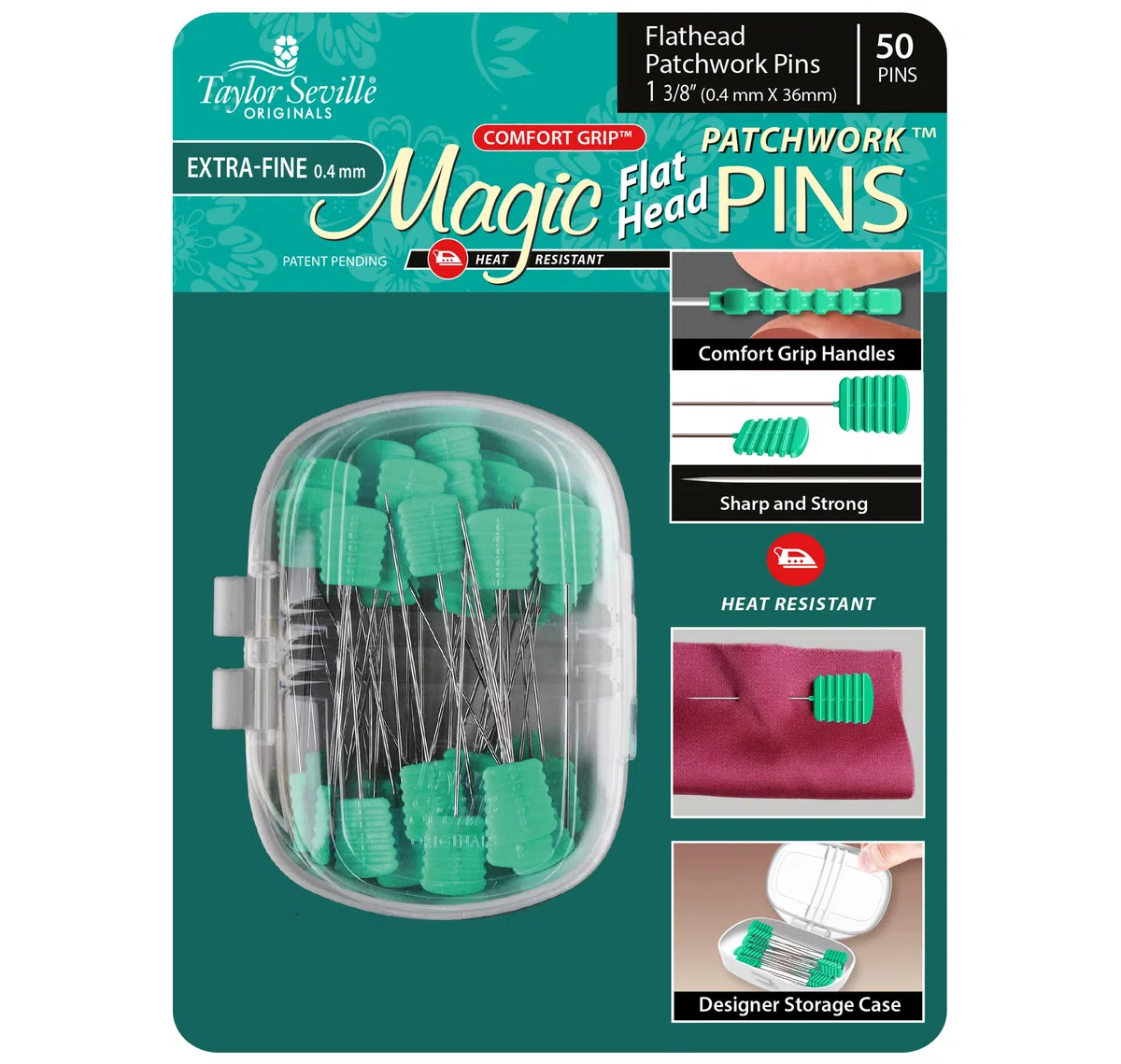 Taylor Seville Magic Flat Head Patchwork, extra fein, .4, 50 Stück
