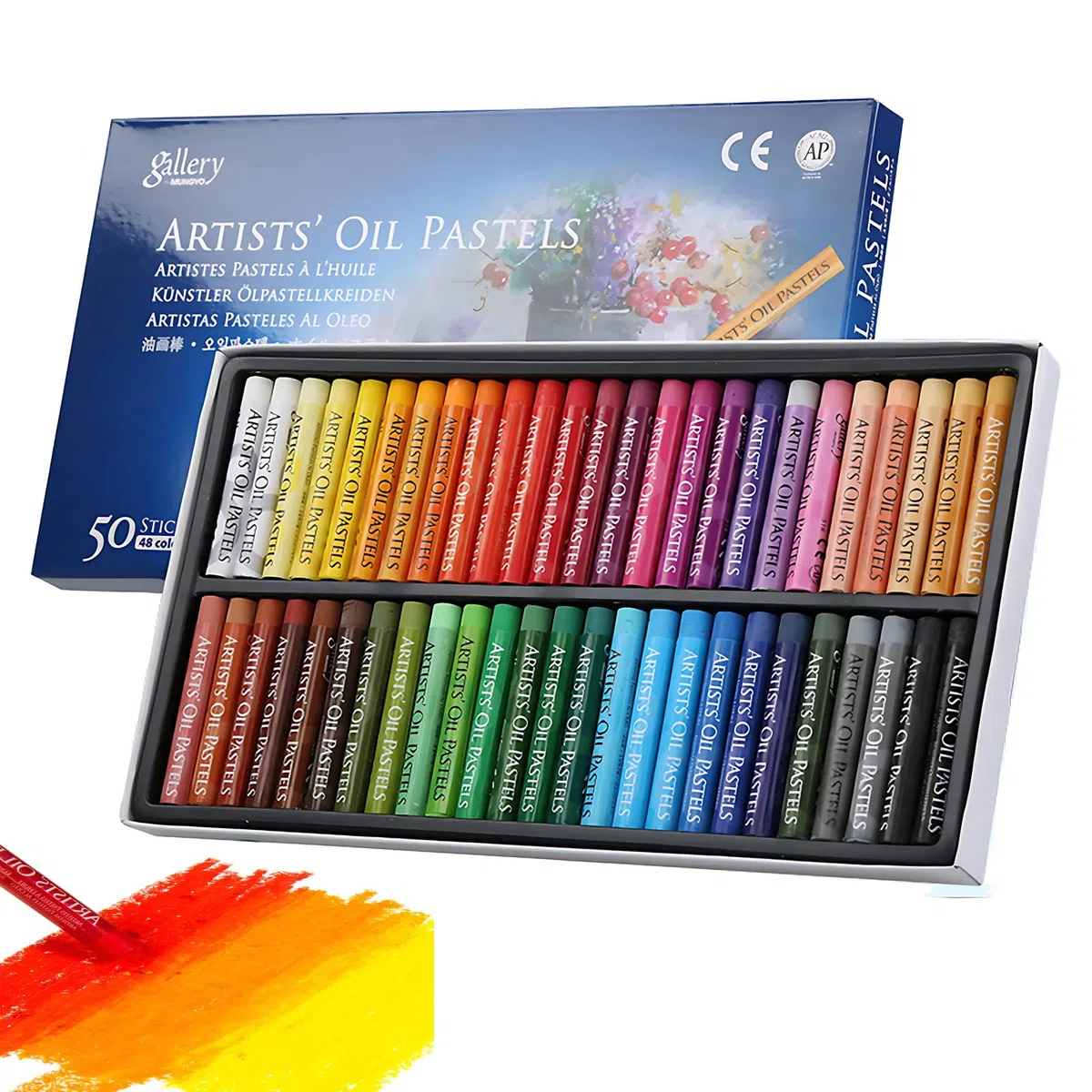 Ölpastellkreide Set für Kunst Weicher Ölpastellstift für Künstler Ungiftige Waschbare Runde Wachsmalstifte für Graffiti-Kunst