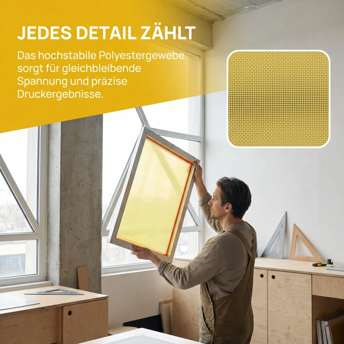 Sharplace Siebdruckrahmen Silk Print Mesh, Siebdruckrahmen Aluminium, 31x43cm 120T Polyester Sieb, Siebdruckplatte mit Aluminiumrahmen, Siebrahmen Siebdruckpresse für Stoffen, Papier, Kopierpapier