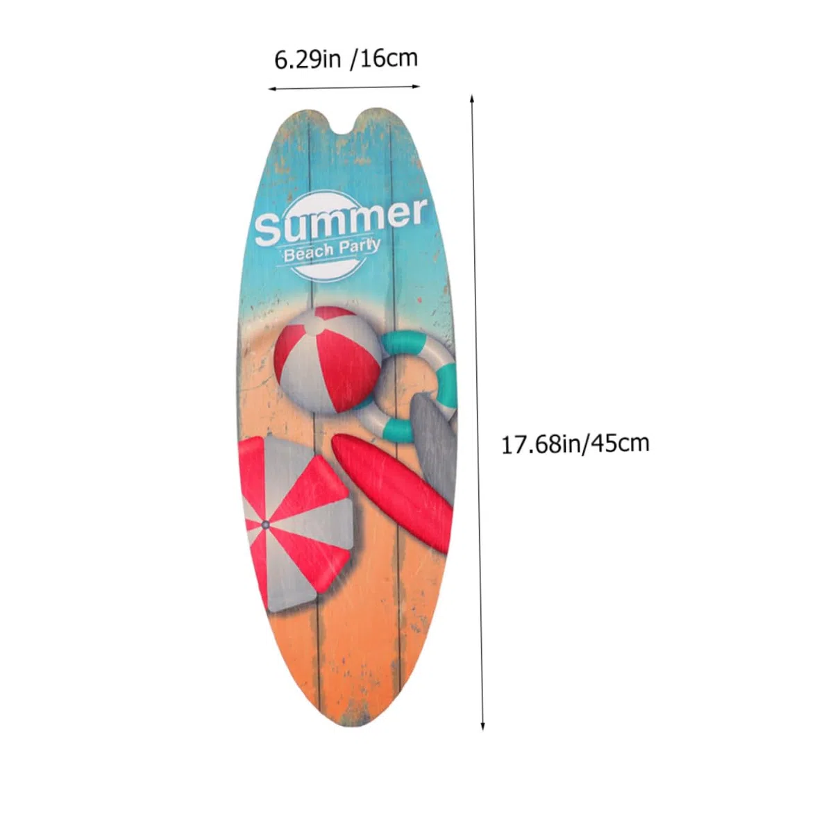 MUCKLILY 3 Stück teiliges Surfbrett Holzschild tropische Strand Wanddeko sommerliche Beach Party Deko für Innen und Außen kreative Surfboard Formen für tropisches Flair