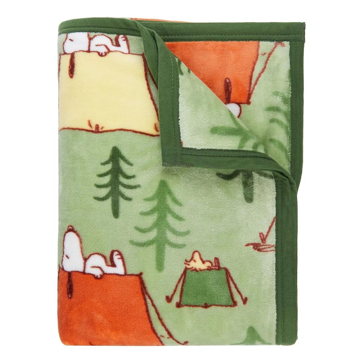 BUTLERS Decke Snoopy Pfadfinder Motiv 170 x 130 cm -Peanuts- Kuscheltuch zum Kuscheln auf Sofa Bett | Schmusedecke als Deko für Wohn-, Schlaf- oder Kinderzimmer