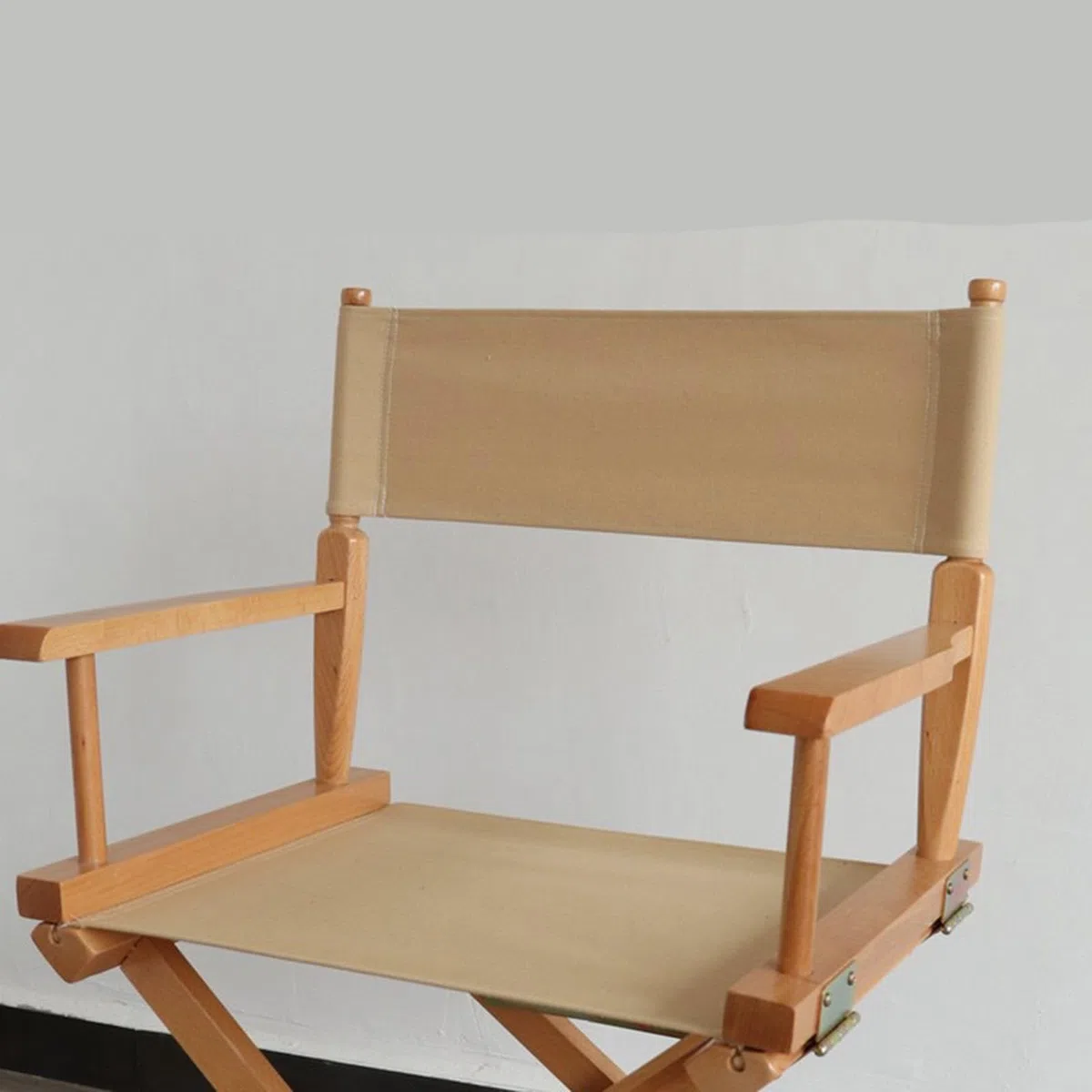 Ersatzbezug für Regisseurstuhl Sitzbezug Regiestuhl Ersatzbezug aus Segeltuch Klassische Streifen Kausale Regisseur Stuhlbezug Set (Khaki)