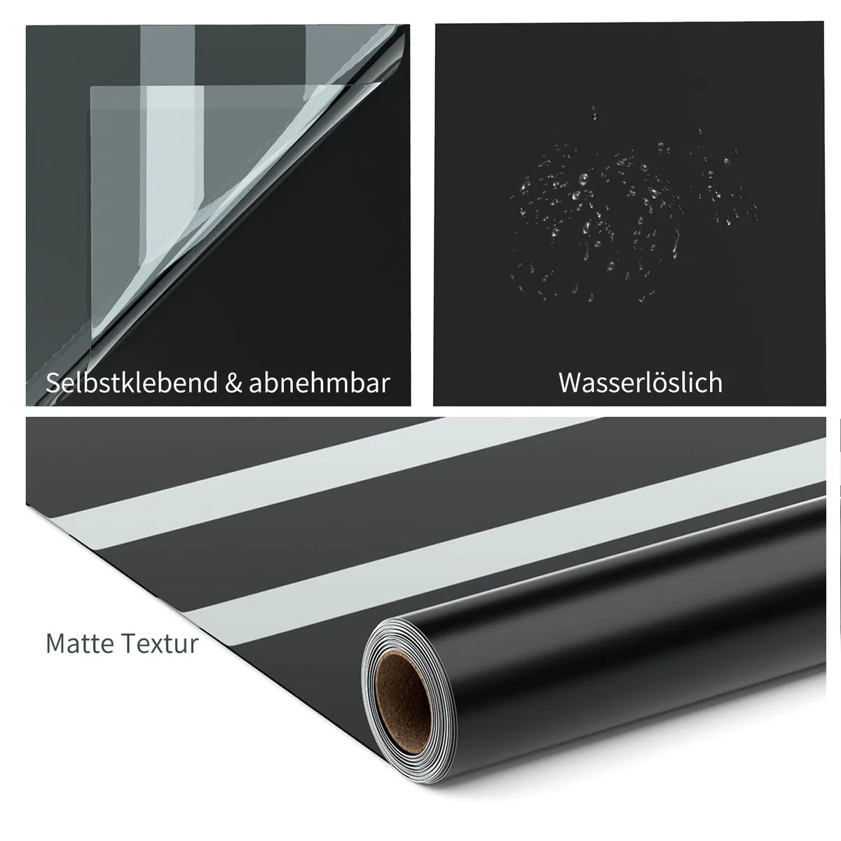 Vinylfolie Plotter Matte Kaffee Selbstklebende Folie, 12" x 15ft Vinyl Plotterfolie Rollen Selbstklebende Folie für Cricut und Anderen Bastelschneidern DIY Dekorfolie (Kaffee)