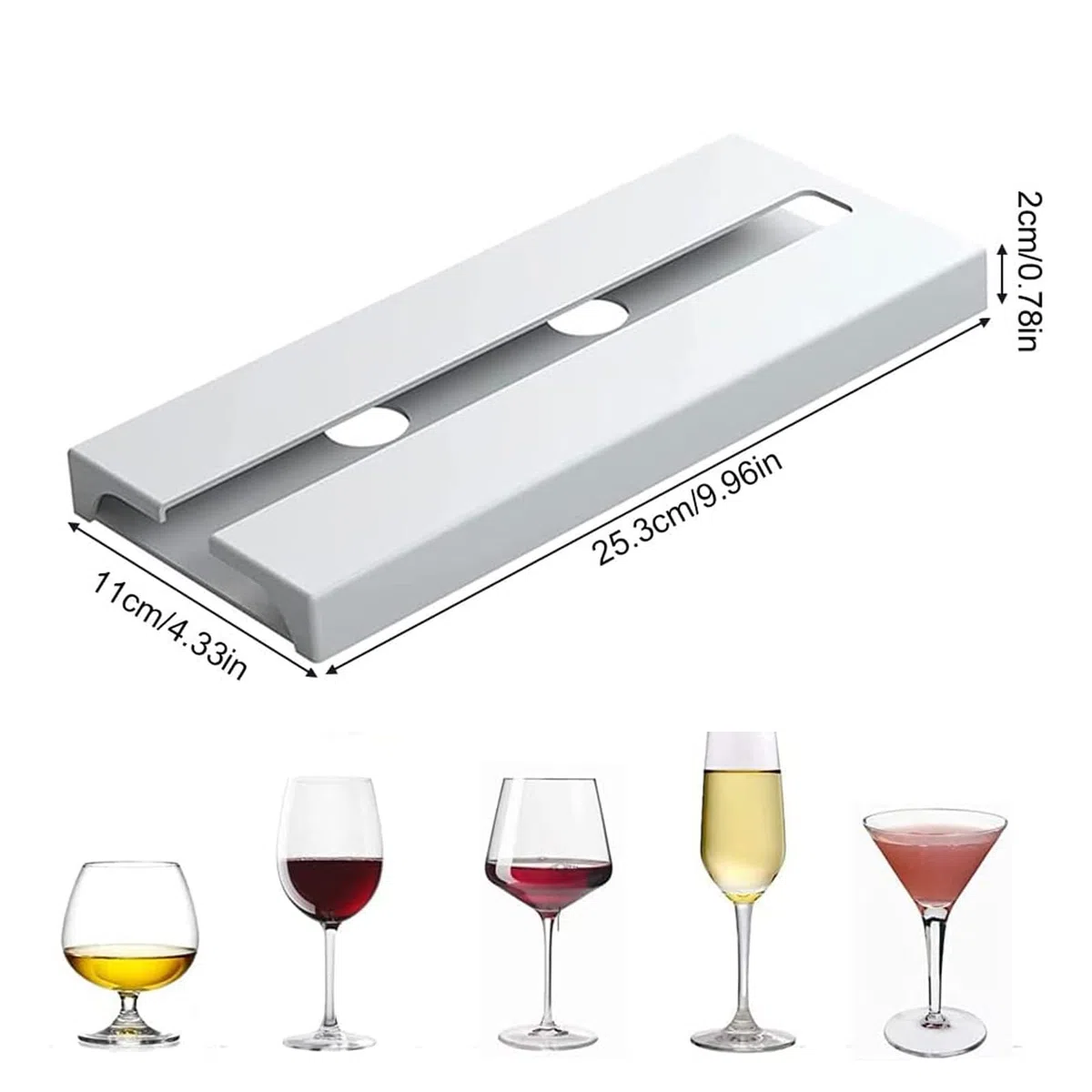 4 Stück Weinglashalter, Gläserhalter zum Aufhängen Weinglasregal Hängend Selbstklebend, Weingläser Halterung Unter Dem Schrank Stemware Rack Kein Bohren Für Küche Bar Restaurant Weiß