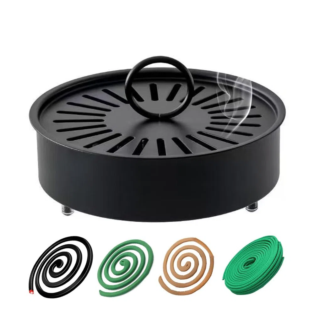Mückenspirale Halter, Anti Mücken Spirale Metall Holder, für Citronella Räucherspirale, Zitronengras Coils, Insekten Spirale, Räucherspiralen Halter,Indoor und Outdoor