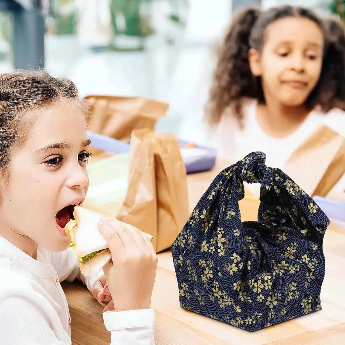 EPIGEIST Japanischer Geschenkverpackungsstoff aus Hochwertiger Vielseitiges Furoshiki Tuch Umweltfreundlich Schadstofffrei für Bento Boxen Geschenke und Reisen