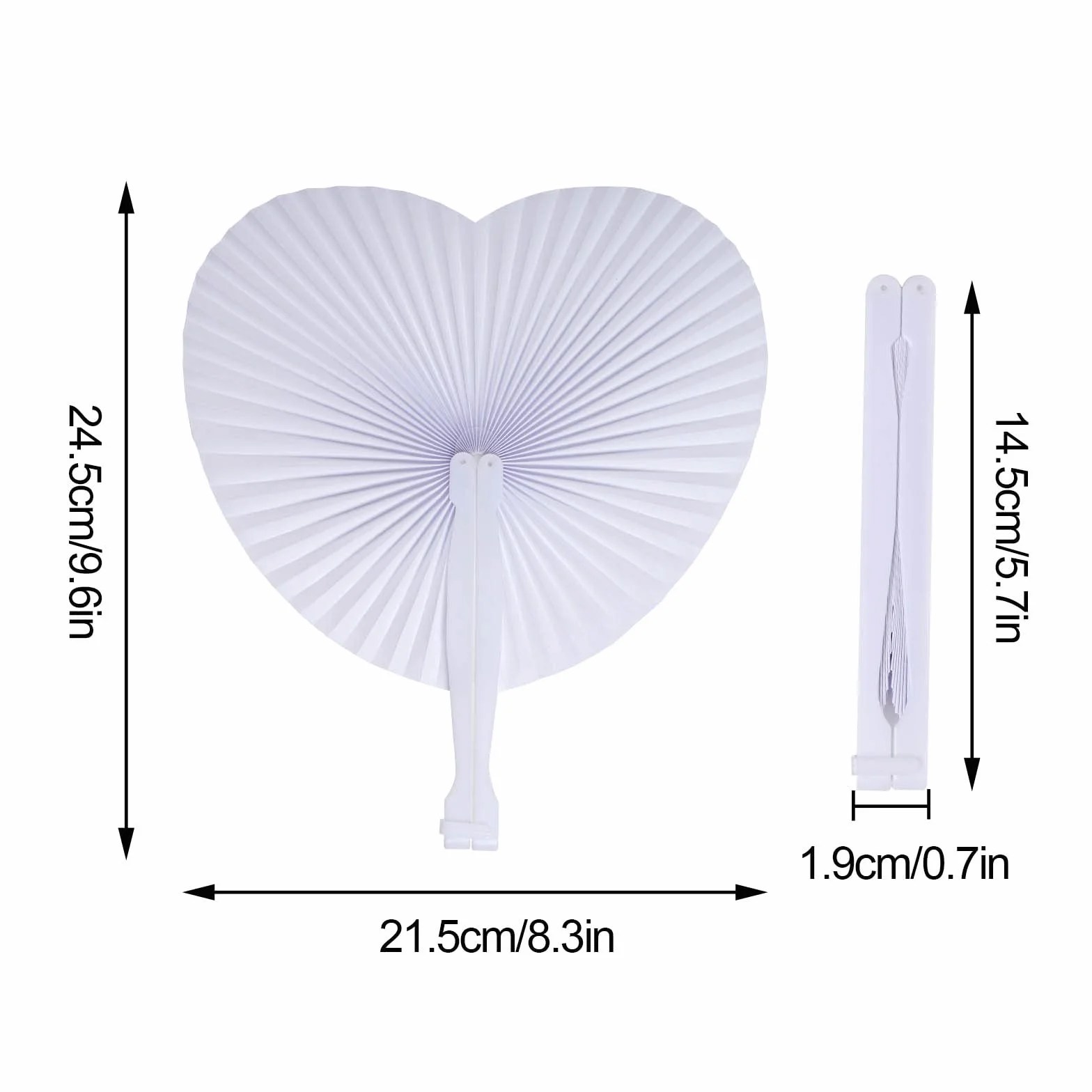 24 STK Fächer Hochzeit Handfächer Papierfächer Hochzeitsfächer Faltfächer Faltbar Gastgeschenk Für Sommer Gelegenheiten,Party,DIY,Wand Dekoration