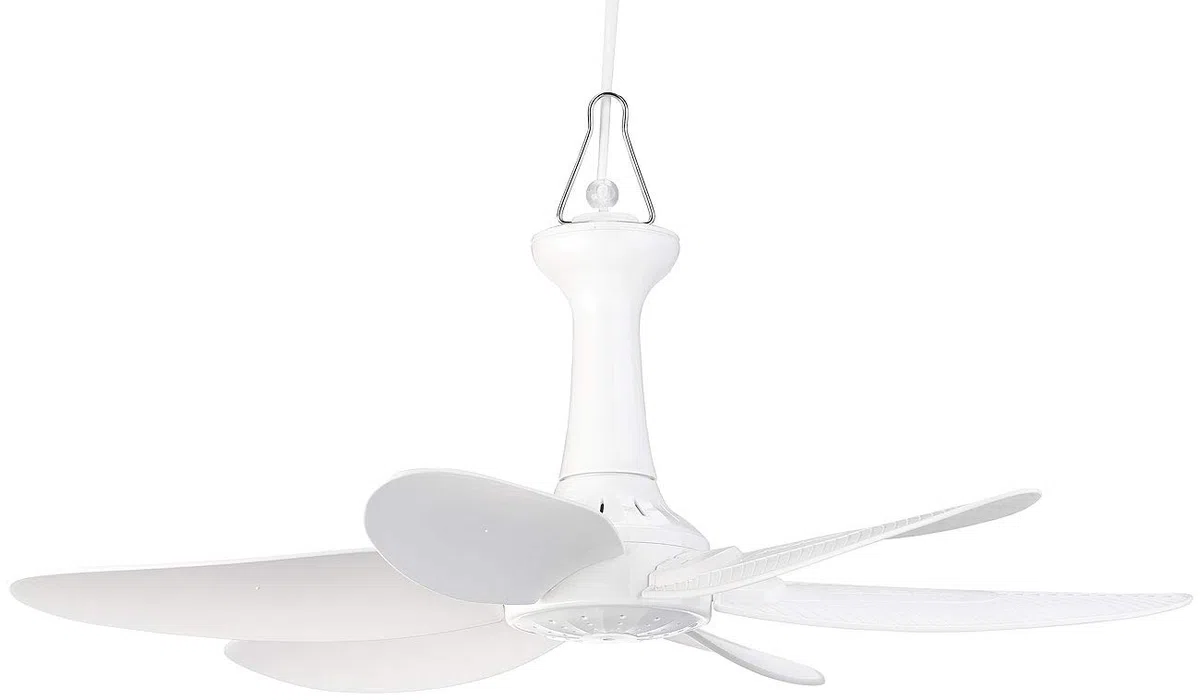 Sichler Haushaltsgeräte Deckenventilator mobil: Mobiler Decken-Ventilator mit 6 Flügeln, Timer, Aufhänger, 43 cm, 7 W (Deckenventilator Steckdose, mit Kabel, Mini)