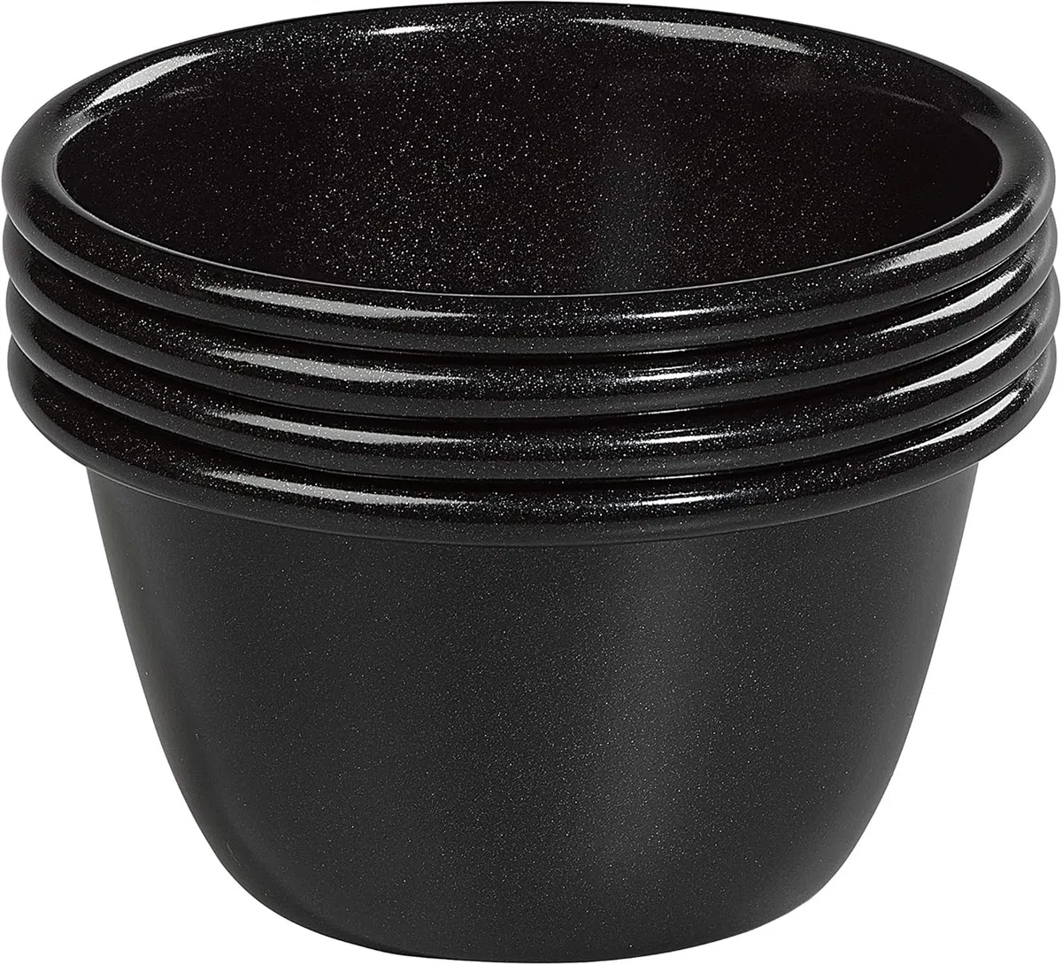 Tala Performance 4er Set Mini Puddingformen 9,2 x 5 cm – Runde Tiefe Backformen für Dampfpudding und Dessertportionen – Carbonstahl mit Gleichmäßiger Wärmeverteilung