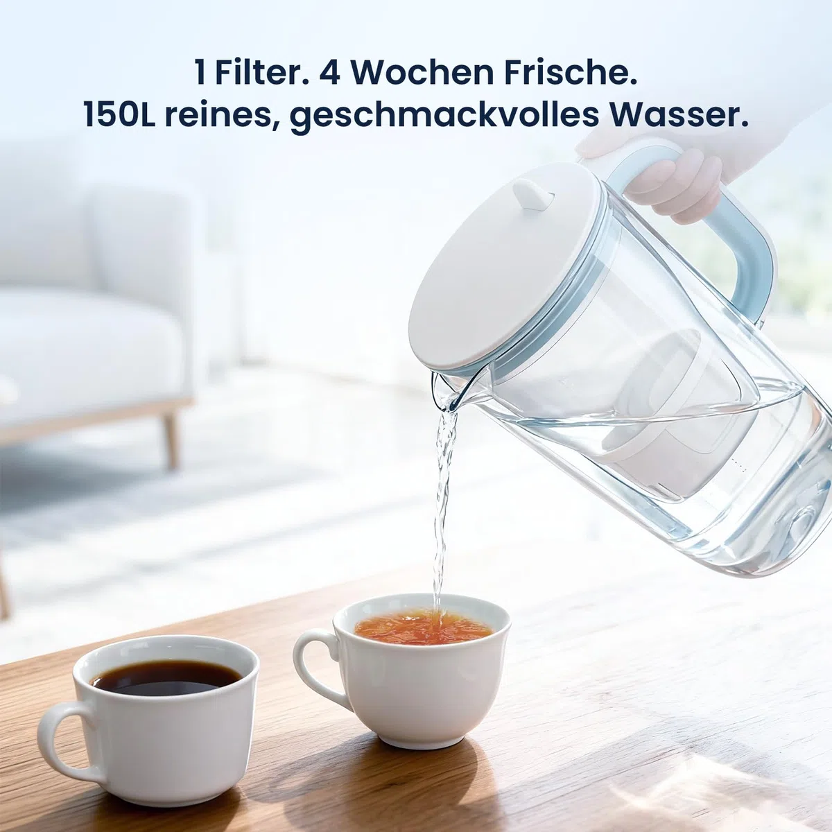 GLACIER FRESH Wasserfilter Kartuschen Ersatz für Brita Maxtra+ Plus, Maxtra Pro All-in-1 Wasserfilter, Kompatibel mit Brita Marella Kanne, Reduziert PFAS, Chlor, Kalk & Metalle (6)