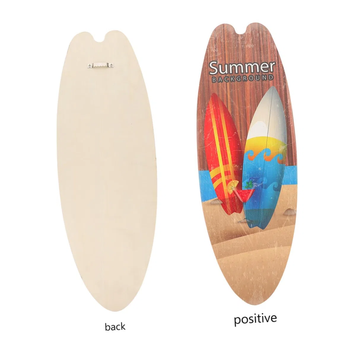 MUCKLILY 3 Stück teiliges Surfbrett Holzschild tropische Strand Wanddeko sommerliche Beach Party Deko für Innen und Außen kreative Surfboard Formen für tropisches Flair
