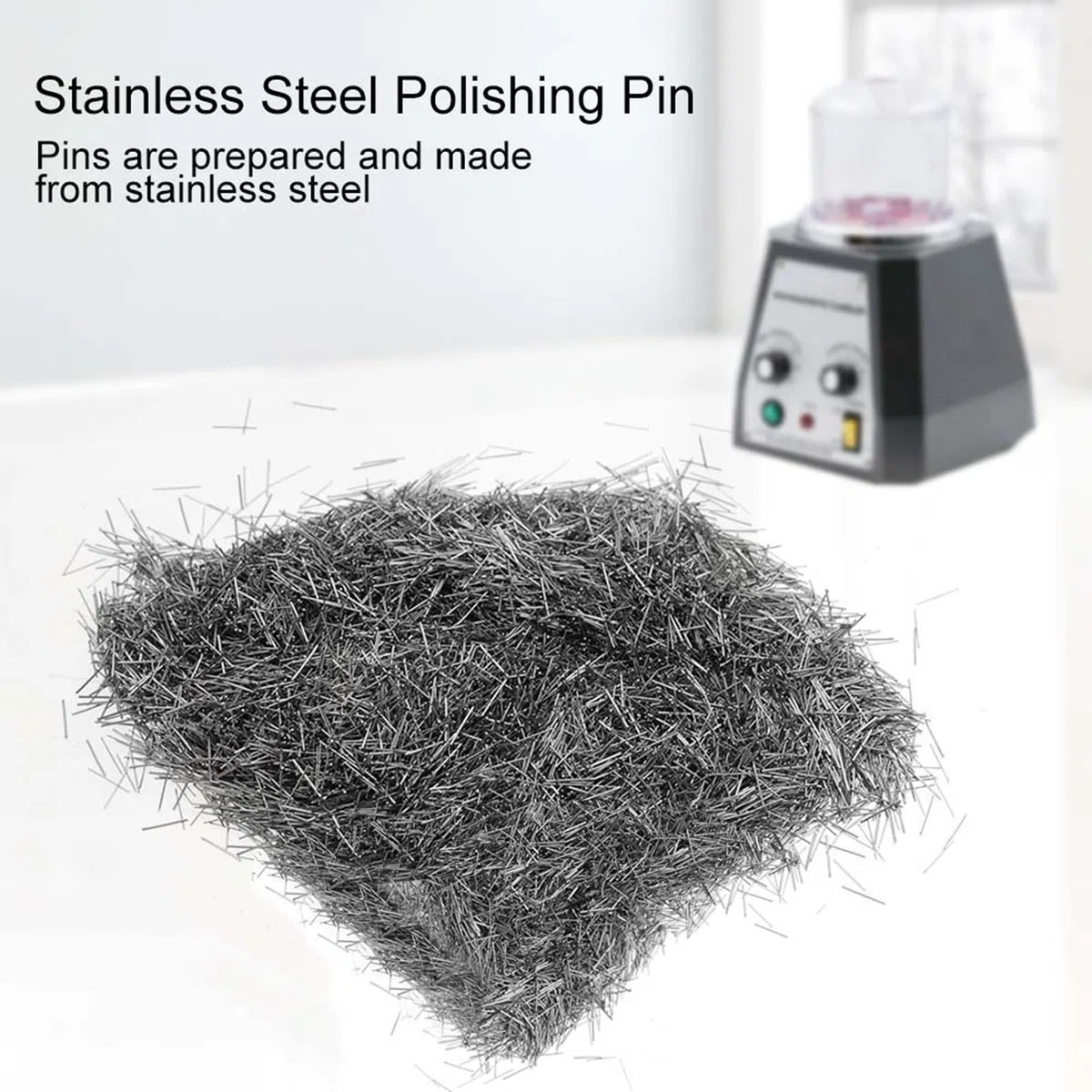 Polierstifte aus Edelstahl, 100 G Professionell Magnetische Tumbler Medienstifte, 0,2Mm 0,3Mm 0,4Mm 0,5Mm Optionaler Schmuckpolel Finishing Pin Zum Metallpolieren (0,5 mm)
