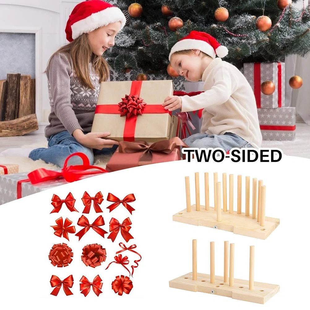 Holzkranz-Bogenmacher-Werkzeug, Langlebige Tragbare Bindemaschine mit Einstellbarer Größe, Erstellen Sie Perfekte Schleifen für Jeden Anlass (Beige)